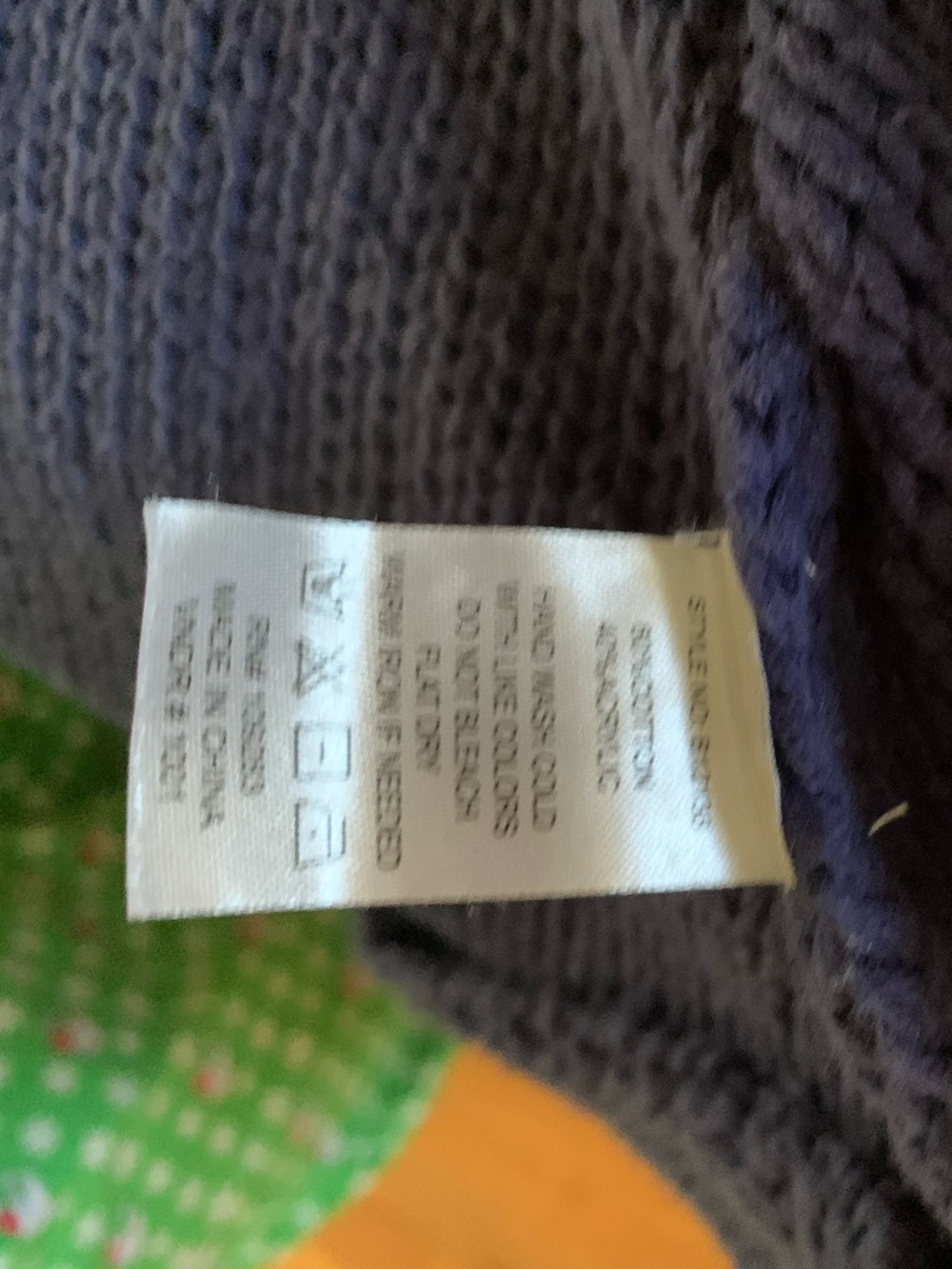 Vintage Havana Oversized Navy Flag Women's Sweater - Picture 2 of 6